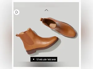 Madewell The Clearly Chelsea Boot in Leather size 6 brown thumbnail 2