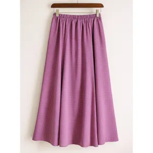Y2K Vintage Reversible sz M Womens Polkadot Floral High Waist ALine Maxi Skirt thumbnail 3