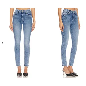 Mother High Waisted Looker Ankle Jeans On The Road Blue Skinny Denim Size 26‎ thumbnail 2