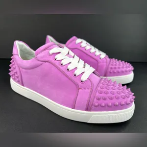 Christian Louboutin Vieira 2 Orlato Flat Bubble Gum Pink Women Sneakers EU 42 thumbnail 4