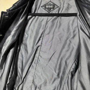 III State Leather Jacket Womens XL Black Button Coat Mid Length Classic‎ thumbnail 9