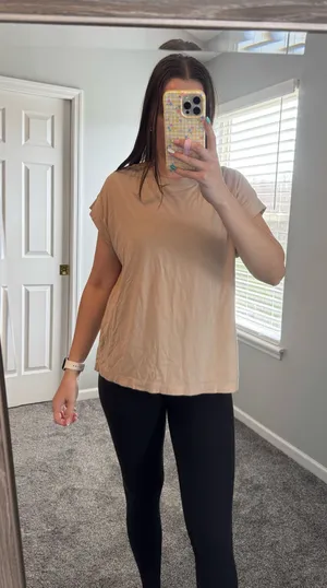Short sleeve shirt Tan Size L thumbnail 1