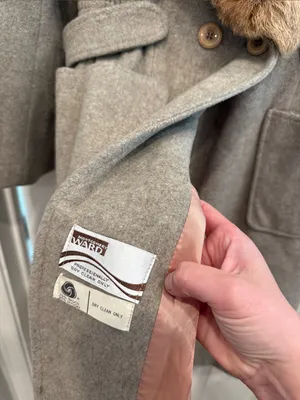 Vintage fur lined Montgomery Ward Union made Pea coat thumbnail 4