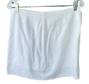 Cotton on size Med white lined cotton mini skirt. Eco Company thumbnail 1