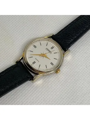 Vintage America Perry Ellis watch women classic 27mm quartz gold tone running thumbnail 2