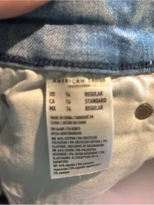 American Eagle Outfitters Light Blue Ripped Skinny Jeans thumbnail 4