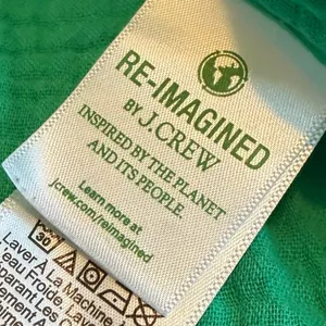 J. Crew Re-Imagined Classic Fit Gauze Button-Down Shirt Green Size 4 Women's thumbnail 10