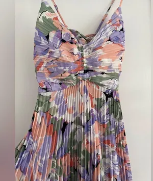ASTR the label BLYTHE FLORAL PLISSE MIDI DRESS thumbnail 7