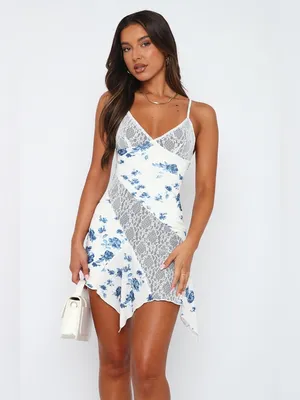 White Fox Boutique Settle For You Mini Dress - Blue Ivy thumbnail 2