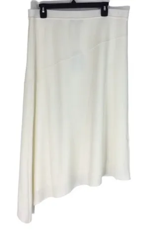 DKNY Cream Asymmetrical Midi Skirt thumbnail 1
