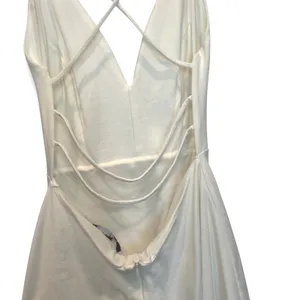 Lulus Believe In Love White Backless Skater Dress Women M Strappy Open Back thumbnail 10