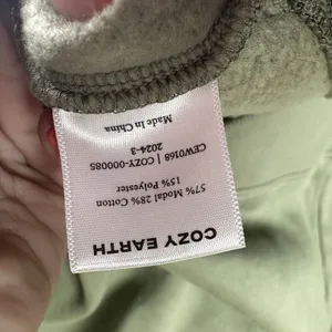 Cozy Earth Tunic Crewneck Sweatshirt Womens Small Olive Green Modal CEW0168 thumbnail 6
