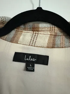 Lulus Plaid Behavior Ivory and Brown Plaid Long Sleeve Mini Dress thumbnail 8