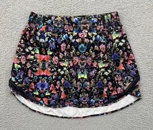Lululemon Hotty Hot High Rise Skirt Skort Flowerscope Athletic Floral Women's 8 thumbnail 1