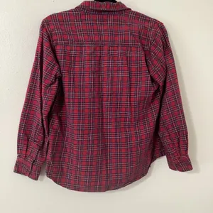 Vintage 90s Red Plaid‎ Outsoorsy Barn Chores Western Cotton Button Up Shirt M thumbnail 5