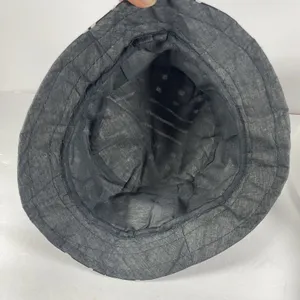 Reversible Bucket Hat Black White Mudcloth Print Boho Festival Sun Hat Unisex thumbnail 9