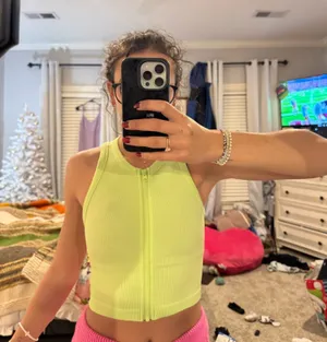 zip up top Yellow thumbnail 1