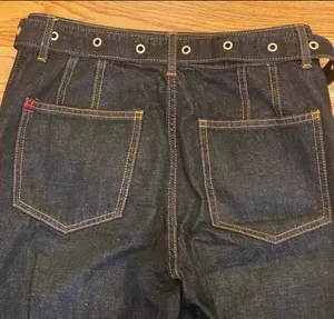 Urban Outfitters BDG High Rise Mom Jeans Belted Dark Rinse Blue 28 thumbnail 4