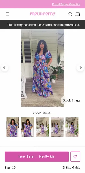 Proud poppy jumpsuit Purple Size 10 thumbnail 2