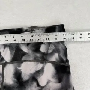 Lululemon High Rise Mesh Panel Leggings Abstract Black White Grey Size 10‎ thumbnail 3