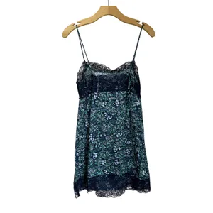 Aerie Floral Lace Trim Mini Slip Dress Size S NWT Y2K Romantic‎ Fairy thumbnail 3