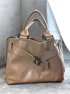 LONGCHAMP Belt Leather Hand Tote Bag Women Yellow /tan Genuine thumbnail 9