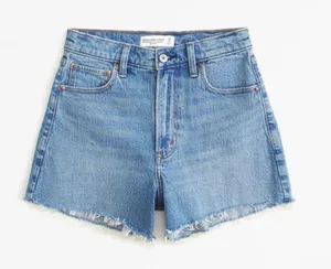 Abercrombie High Rise Denim 90s Cut Off Shorts thumbnail 1