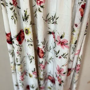 White Floral Maxi Dress Cottagecore Romantic Bridal Shower Spring M thumbnail 7