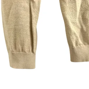 Boden Women's Tan Sand Embellished Beaded‎ V Neck Wool Blend Sweater Size 2 XS thumbnail 4