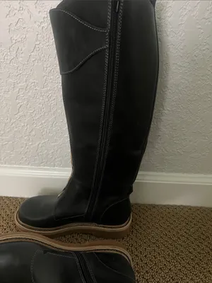 Kelsi Dagger For Anthropologie Cape Equestrian Black Riding Boots thumbnail 9