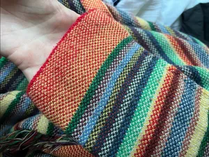 Marine Layer Almere Long Fringe Cardigan In Multi Stripe Small thumbnail 4