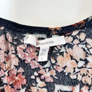 Maurices Floral Cinched Waist Ruffle Blouse thumbnail 6