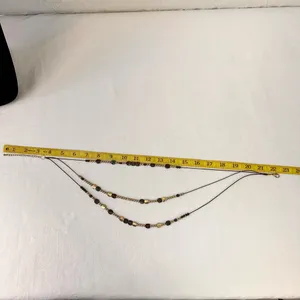 Vintage Multi Strand Women's Necklace Beaded Multicolor Classic Fashion Jewelry thumbnail 6