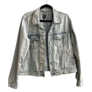 Gap Icon Denim Trucker Jacket Vintage Light Wash 90s Grunge Indie Y2K Streetwear thumbnail 1