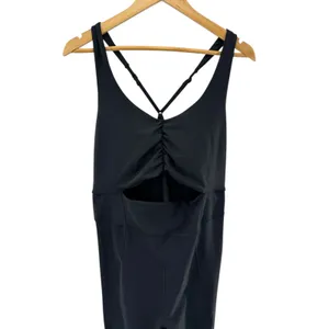 YPB Your Personal Best sculptLUX Black Ruched Cutout Tank Bodysuit Jumpsuit XXL‎ thumbnail 3