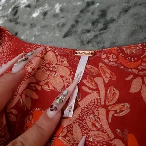 Free People Red Floral‎ Dress thumbnail 7