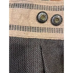 Handmade Autumn Burlap Flannel Crow liner Tote Bag thumbnail 3