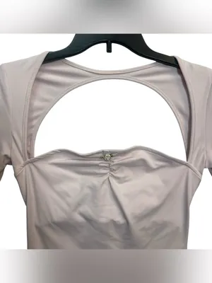 Princess Polly Pink Cutout Ruched Long Sleeve Crop Top Women’s US 4 Y2K thumbnail 5