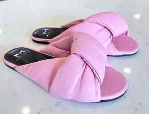 Marc Fisher Olgalia Women's Bubblegum Pink Puffy Slide Sandal‎ Size 5.5 thumbnail 1