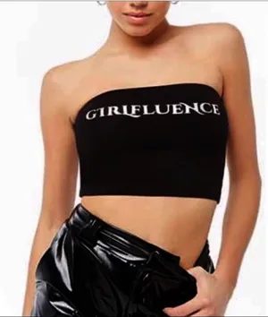 NEW FOREVER 21 Tube top strapless crop black SMALL black influence Beach thumbnail 1