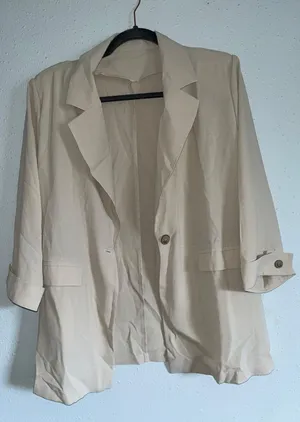 SheIn Cream Blazer thumbnail 1