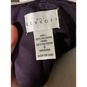 Bill levkoff purple long dress size 8 wedding bridesmaid thumbnail 4