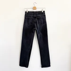Revice Black Wash High Rise Button Fly Straight Leg Jeans Size 26 thumbnail 2
