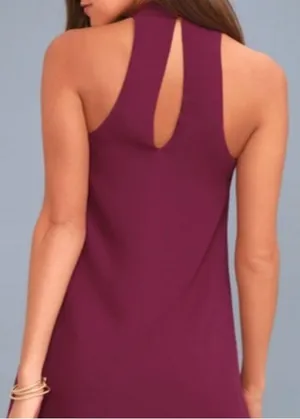 NWT Lulu's Chocker Magenta Swing Mini Dress. thumbnail 3