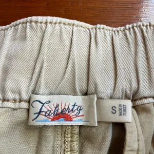 Faherty Arlie Day Cargo Linen Blend Pants in Safari Khaki Tan - Sz S 💚🎀 thumbnail 8