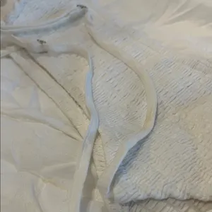 Elegant Cream Mini Dress White Size M thumbnail 6