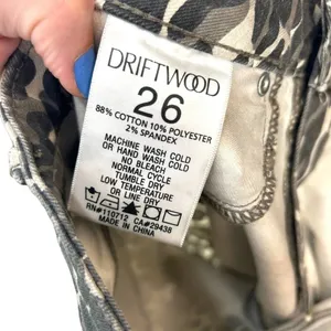 Driftwood Jackie Grey Cheetah Print‎ Jeans Size 26 thumbnail 9