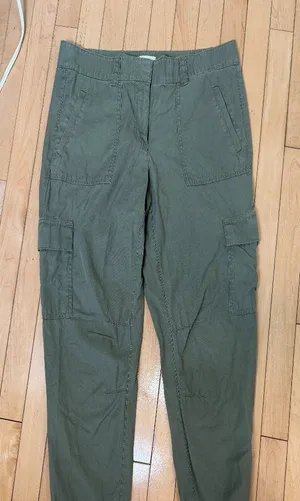 Loft Cotton Lyocell Cargo Jogger Green Size 6 thumbnail 1