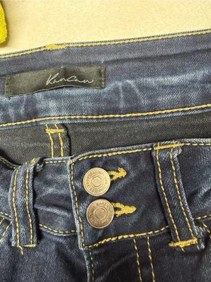 Kancan women’s size 24 high wasted, dark wash, skinny jeans thumbnail 6