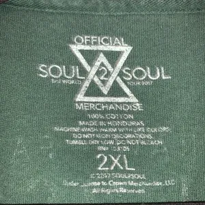 Tim McGraw Faith Hill Soul2Soul Tour Shirt 2XL 2017 Concert Double Sided Country thumbnail 3
